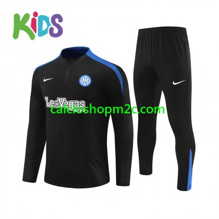 Inter Milan Bambino Tute Felpe da Allenamento Nero 2024/2025